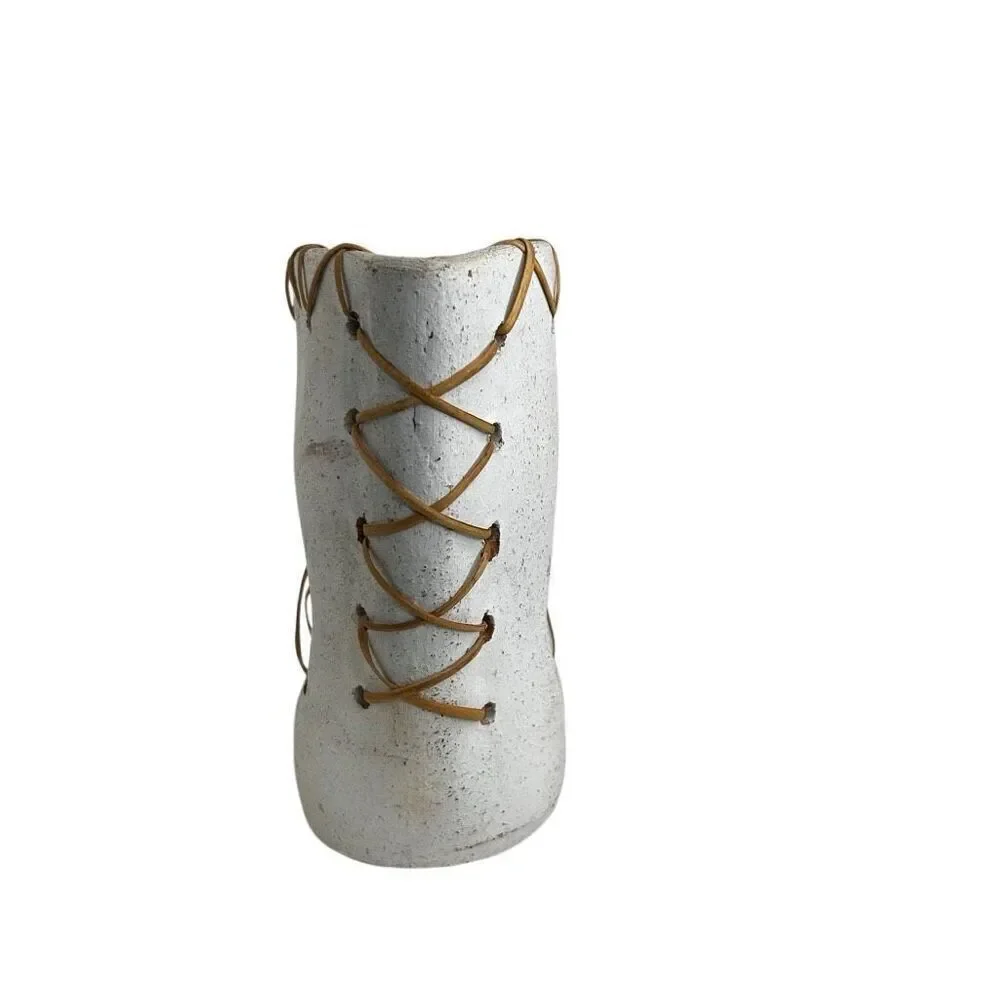 Vintage Minimalist Asian Pottery Vase 7 3/4